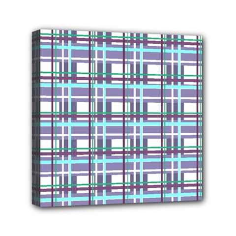 Decorative plaid pattern Mini Canvas 6  x 6  from ArtsNow.com