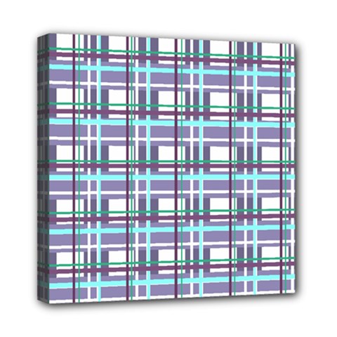 Decorative plaid pattern Mini Canvas 8  x 8  from ArtsNow.com