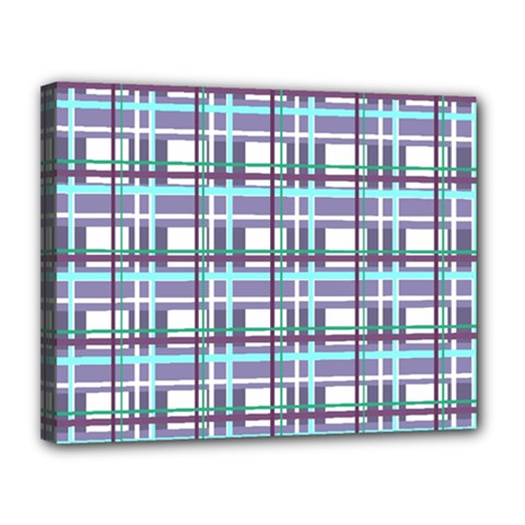 Decorative plaid pattern Canvas 14  x 11  from ArtsNow.com