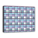 Decorative plaid pattern Canvas 14  x 11 