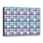 Decorative plaid pattern Canvas 16  x 12 