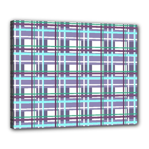 Decorative plaid pattern Canvas 20  x 16  from ArtsNow.com