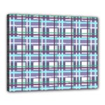 Decorative plaid pattern Canvas 20  x 16 