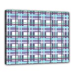 Decorative plaid pattern Canvas 20  x 16 