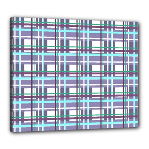 Decorative plaid pattern Canvas 24  x 20  from ArtsNow.com