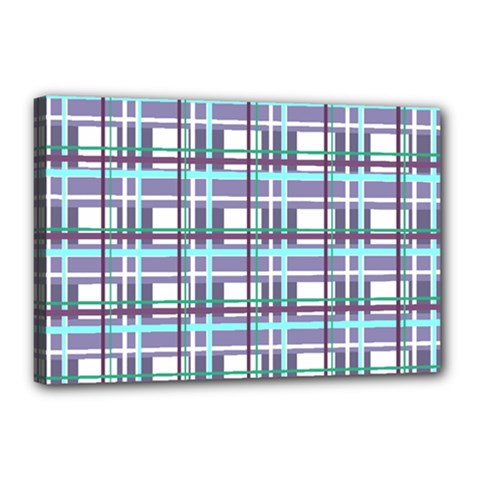 Decorative plaid pattern Canvas 18  x 12  from ArtsNow.com