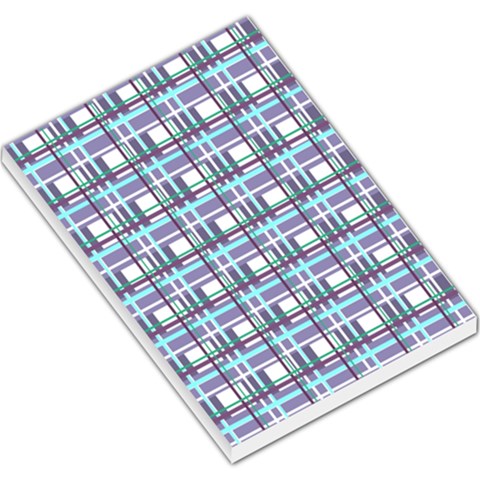 Decorative plaid pattern Large Memo Pads from ArtsNow.com