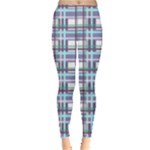 Decorative plaid pattern Leggings 