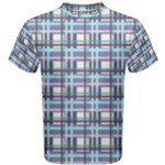 Decorative plaid pattern Men s Cotton Tee