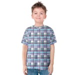 Decorative plaid pattern Kids  Cotton Tee