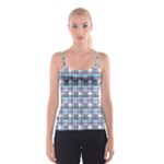 Decorative plaid pattern Spaghetti Strap Top