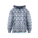 Decorative plaid pattern Kids  Zipper Hoodie