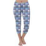 Decorative plaid pattern Capri Winter Leggings 