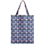 Decorative plaid pattern Zipper Classic Tote Bag