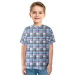 Decorative plaid pattern Kids  Sport Mesh Tee