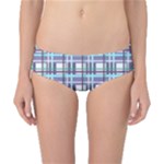 Decorative plaid pattern Classic Bikini Bottoms