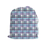 Decorative plaid pattern Drawstring Pouches (Extra Large)