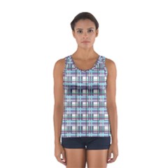 Decorative plaid pattern Women s Sport Tank Top  from ArtsNow.com