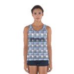 Decorative plaid pattern Women s Sport Tank Top 