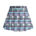 Decorative plaid pattern Mini Flare Skirt