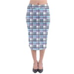 Decorative plaid pattern Midi Pencil Skirt