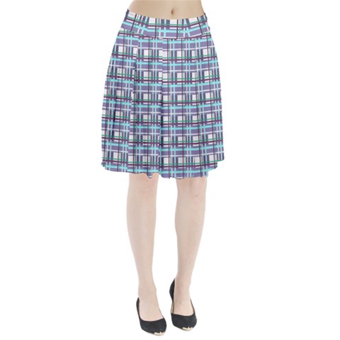 Decorative plaid pattern Pleated Skirt from ArtsNow.com