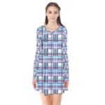 Decorative plaid pattern Flare Dress