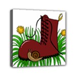 Boot in the grass Mini Canvas 6  x 6 