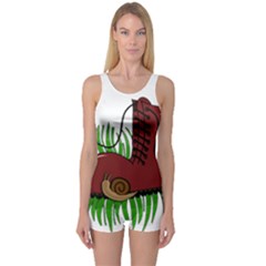 One Piece Boyleg Swimsuit 