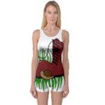 Boot in the grass One Piece Boyleg Swimsuit