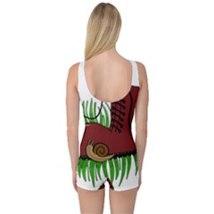 One Piece Boyleg Swimsuit 