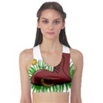 Boot in the grass Sports Bra