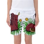 Boot in the grass Women s Basketball Shorts