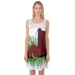 Boot in the grass Sleeveless Satin Nightdress