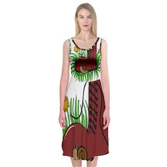 Boot in the grass Midi Sleeveless Dress from ArtsNow.com