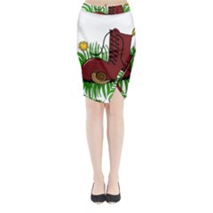 Boot in the grass Midi Wrap Pencil Skirt from ArtsNow.com