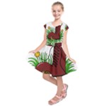 Boot in the grass Kids  Short Sleeve Dress