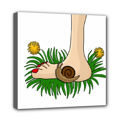 Barefoot in the grass Mini Canvas 8  x 8  from ArtsNow.com