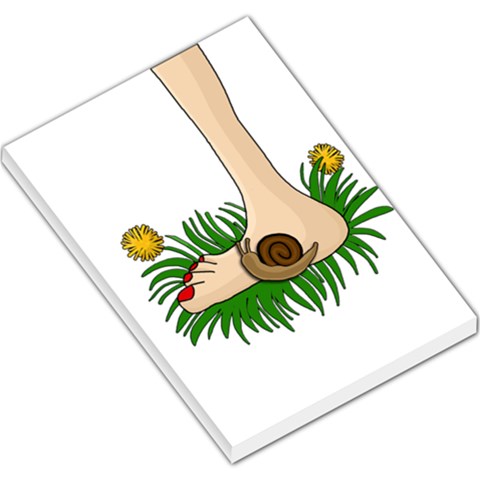Barefoot in the grass Large Memo Pads from ArtsNow.com