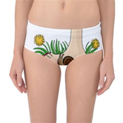 Mid-Waist Bikini Bottoms 