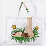 Barefoot in the grass Zipper Large Tote Bag