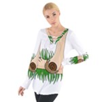 Barefoot in the grass Women s Tie Up Tee