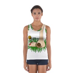 Barefoot in the grass Women s Sport Tank Top  from ArtsNow.com