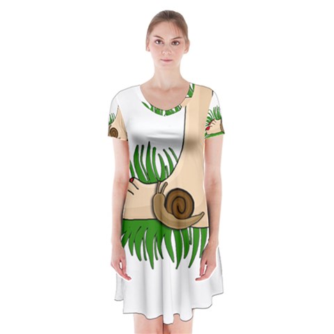 Barefoot in the grass Short Sleeve V