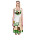 Barefoot in the grass Midi Sleeveless Dress