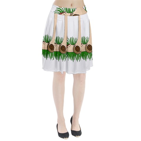 Barefoot in the grass Pleated Skirt from ArtsNow.com
