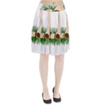 Barefoot in the grass Pleated Skirt