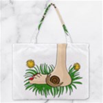 Barefoot in the grass Medium Zipper Tote Bag