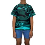 Hauntedlagoon Kids  Short Sleeve Swimwear