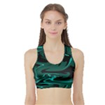 Hauntedlagoon Sports Bra with Border